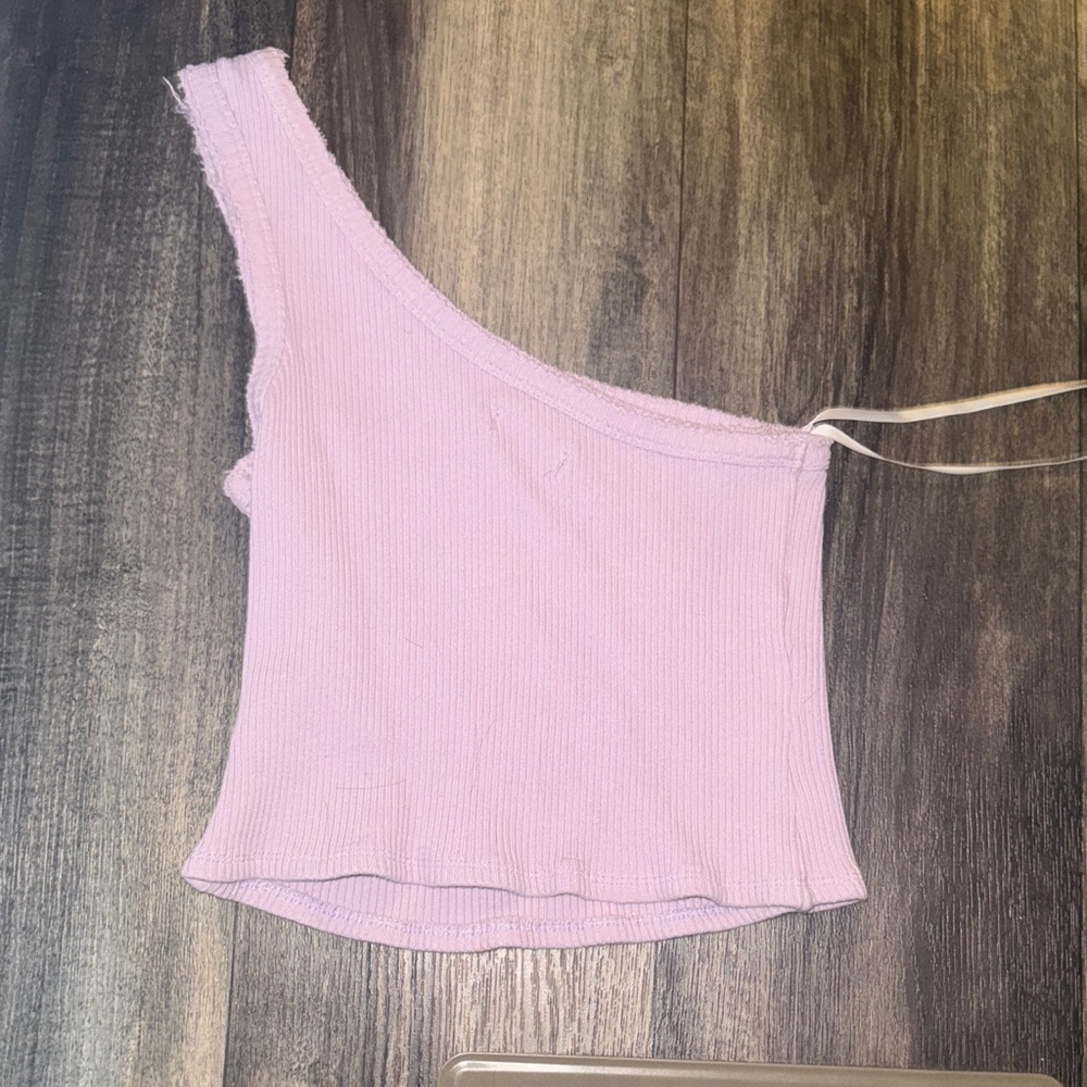 Urban Outfitters One-Shoulder Ribbed Top - Picture 3 of 3